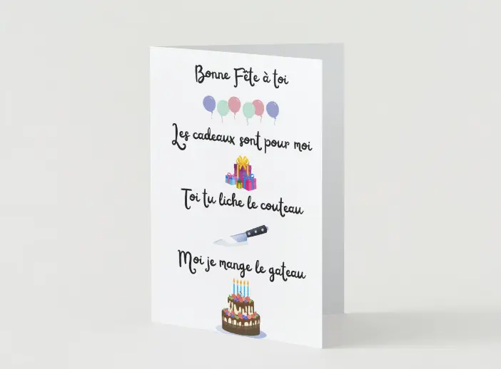 Carte Humoristique Bonne Fête À Toi